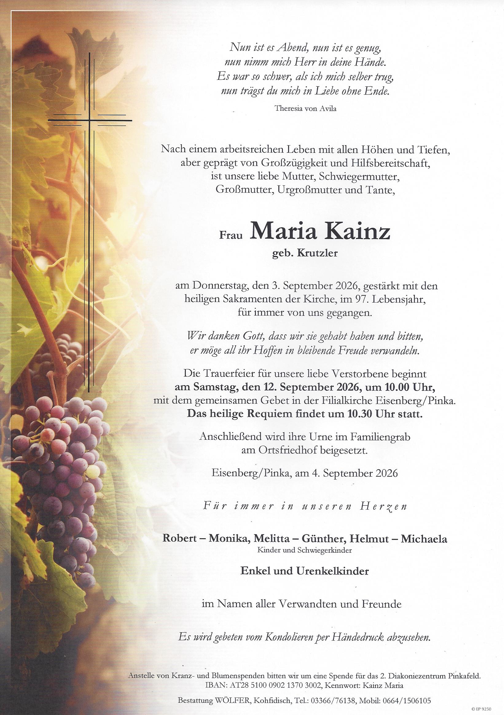 Parte Maria Kainz